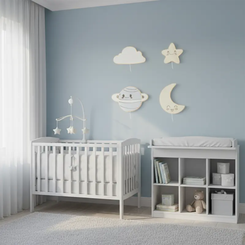 Veilleuses murales bébé univers céleste