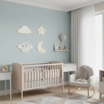 Veilleuses murales bébé univers céleste