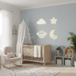 Veilleuses murales bébé univers céleste