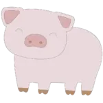 Veilleuse murale cochon