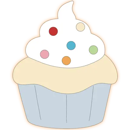 Veilleuse murale cupcake allumé