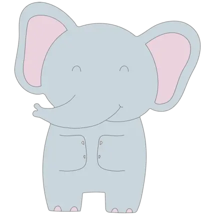 Veilleuse murale éléphant