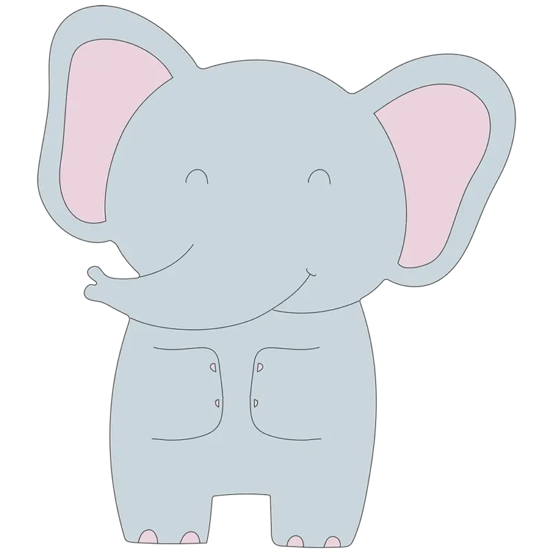 Veilleuse murale éléphant