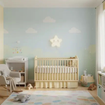 Veilleuse murale bébé étoile