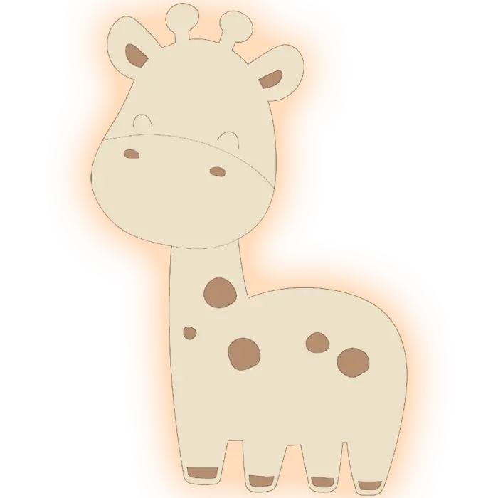 Veilleuse murale girafe