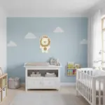 Veilleuse murale bébé lion