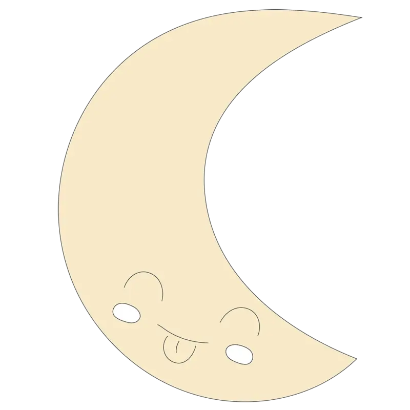 Veilleuse murale lune