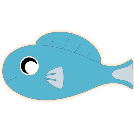 Veilleuse murale poisson allumé