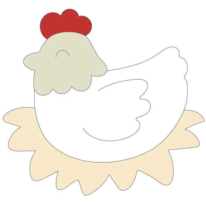 Veilleuse murale poule