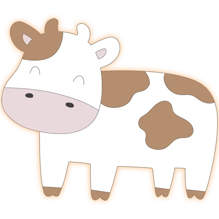 Veilleuse murale vache