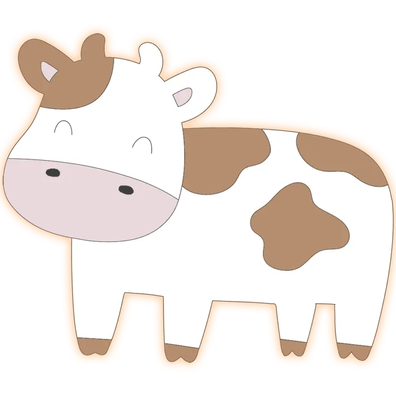 Veilleuse murale vache