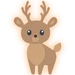 Veilleuse murale cerf