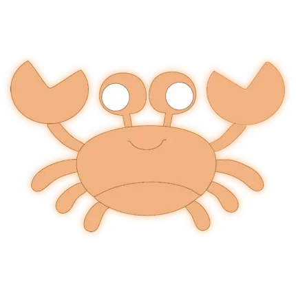 Veilleuse murale crabe