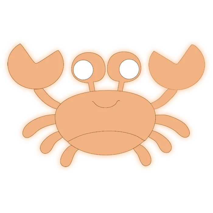 Veilleuse murale crabe