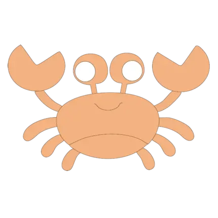Veilleuse murale crabe