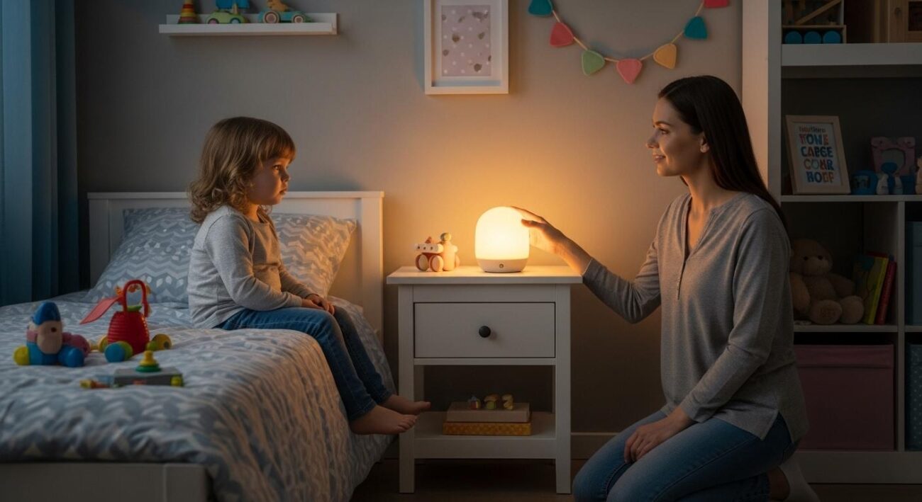 enfant refuse veilleuse