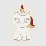 Veilleuse murale licorne