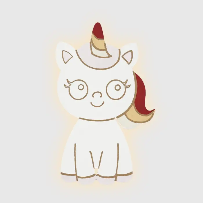 Veilleuse murale licorne