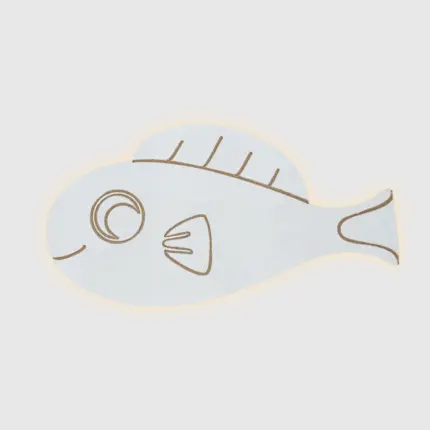 Veilleuse murale poisson