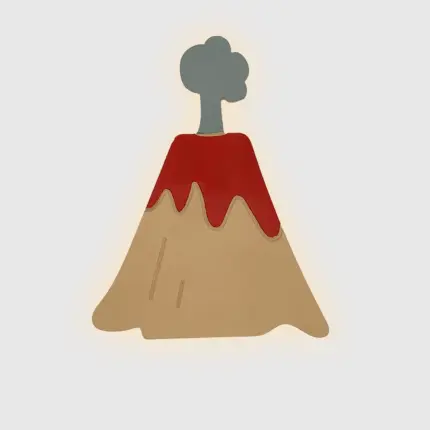 Veilleuse murale volcan