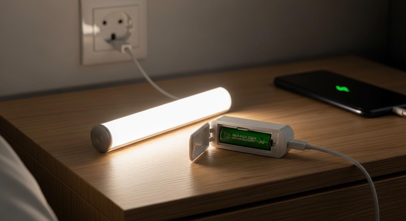 Veilleuse pile vs rechargeable
