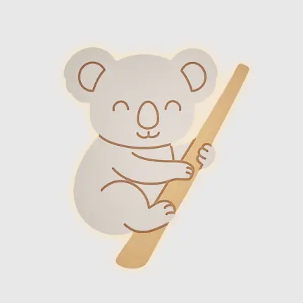 Veilleuse murale bébé koala