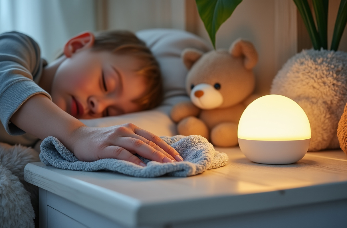 Comment entretenir et dépoussiérer la veilleuse de bébé ?